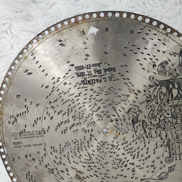 15 1/2" Regina Music Box Disc Record El Capitan, March, Sousa - Picture 5 of 6